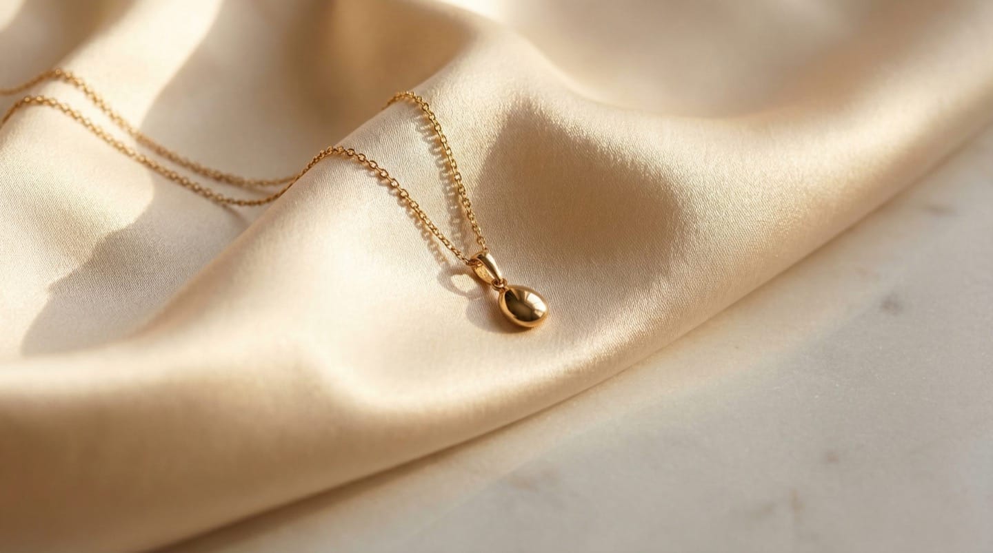 Cream champagne silk satin with lustrous sheen